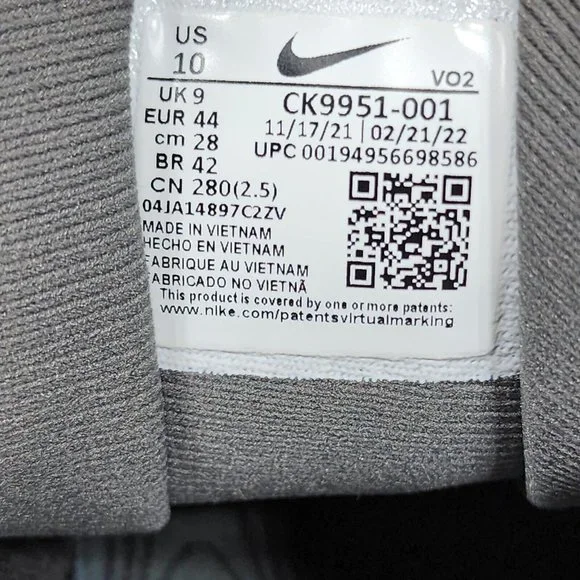 Nike React SFB Carbon Mid Black Trail Running Sneakers Men's Size 10 CK9951-001 - Picture 14 of 14